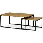 Autronic CT-619 OAK divoký dub / černý kov 2 ks – Zboží Dáma