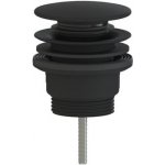 Výpust k umyvadlu click clack SAT černá matná plast SATAUCC8 – Sleviste.cz