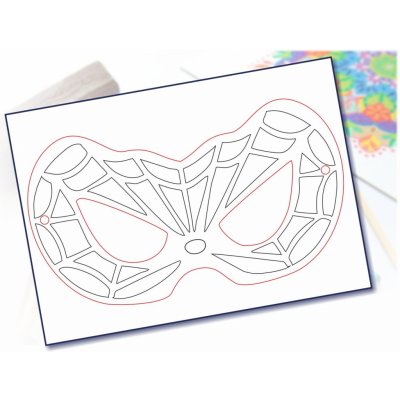 Radost v písku Maska na obličej vzor 2 – Zboží Mobilmania