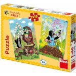 Dino Puzzle Krtek na mýtině 2x48 dílků