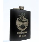 Placatka První pomoc na cesty stylový dárek s gravírováním Stříbrná – Zboží Mobilmania