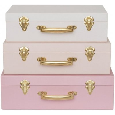 Jabadabado Úložné boxy/kufříky Růžové – Zbozi.Blesk.cz