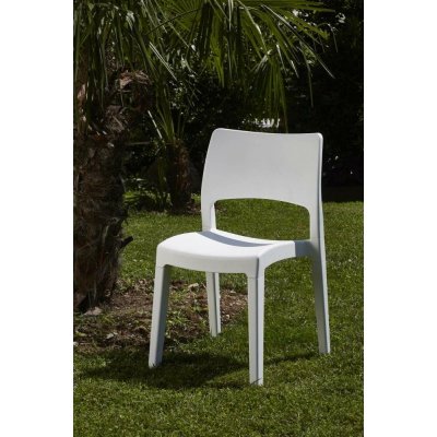 Bibl Zahradní židle KK LUX plast, bílá – Hledejceny.cz