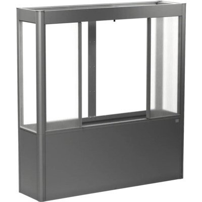 Biohort Skleník s vyvýš.záhonem Florentina 2x0,5MAXI kř.šedý 201,6x54,7x213,4 cm – Hledejceny.cz