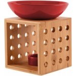 Zazen Aroma lampa dřevěná červená – Zboží Dáma