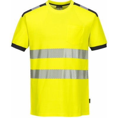 Portwest HI-VIS PW3 T181 Funkční reflexní tričko HV žlutá/šedá – Zboží Mobilmania