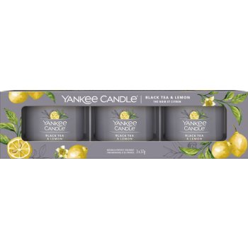 Yankee Candle Black Tea & Lemon 3 x 37 g