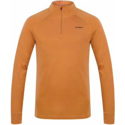 Husky merino mikina Aron Zip M mustard oranžová – Zboží Dáma Husky merino mikina Aron Zip M mustard oranžová – Zboží Dáma