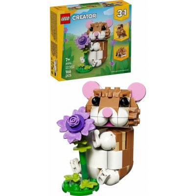 LEGO® Creator 31376 Roztomilý křeček s květinou – Zboží Mobilmania