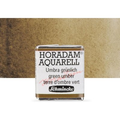 Schmincke Horadam akvarelové barvy v poloviční pánvičce 665 zelená umbra – Hledejceny.cz