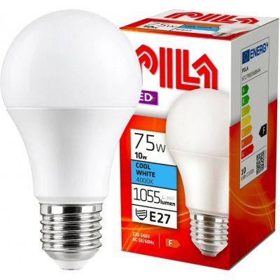 Pila LED žárovka E27 A60 FR 10W 75W neutrální bílá 4000K – Hledejceny.cz