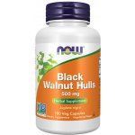 Now Foods Black Walnut Hulls 500 mg 100 rostlinných kapslí – Hledejceny.cz