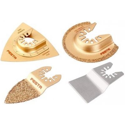 FESTA sada pilových listů pro oscilační brusky 4-dílná, karbid wolframu pro spáry, obklady, 24321 – Zboží Dáma