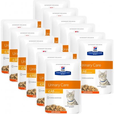 Hill's Prescription Diet C/D MultiCare Chicken 12 x 85 g – Zboží Mobilmania