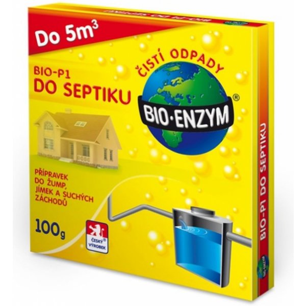 Přípravky pro žumpy, septiky a čističky BIO Enzym BIO-P1 Biologický přípravek do septiku, 100g