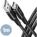 Axagon BUCM-AM10AB HQ USB-C USB-A, USB 2.0, 3A, ALU, oplet, 1m, černý – Zbozi.Blesk.cz