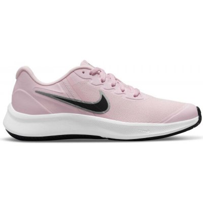 Nike Star Runner 3 pink foam/black/white – Zboží Mobilmania