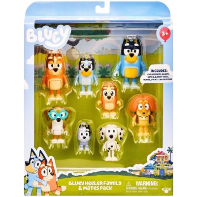 TM Toys BLUEY 8 MULTIPACK - RODINA A PŘÁTELÉ.. – Zboží Mobilmania