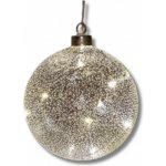 NIPEKO 9432242 Dekorativní vánoční LED baňka 2xAAA 15cm bílá – Hledejceny.cz