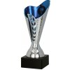 Pohár a trofej Plastový pohár Stříbrno-modrá 18 cm