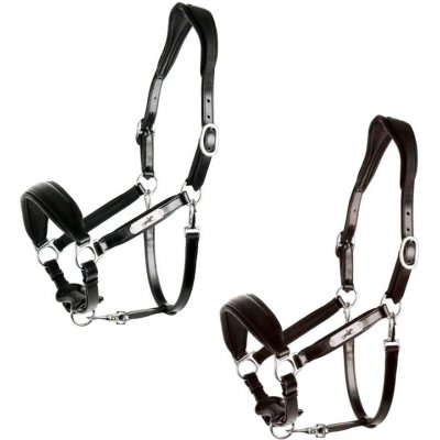 Ohlávka Schockemöhle Fremont Pro kožená černá /silver – Zboží Mobilmania