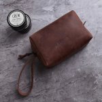 Incarne OnBoard kožená palubní kosmetická taštička brown – Zboží Dáma