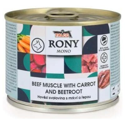 Rony Mono hovězí svalovina s mrkví a řepou 200 g – Hledejceny.cz