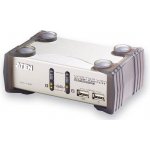 Aten CS-1732A 2-Port USB KVMP Switch, 2x USB KVM Cables, 2-port USB Hub, Audio – Zbozi.Blesk.cz