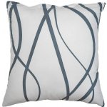 Dadka bavlna Vlny tmavě šedé na bílém 40 x 40 cm – Zbozi.Blesk.cz