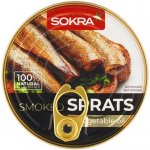 Sokra Šproty uzené v rostlinném oleji 160 g – Zboží Dáma