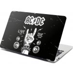 Sablio Samolepka na notebook ACDC Live fast, die young - 29x20 cm – Zboží Živě