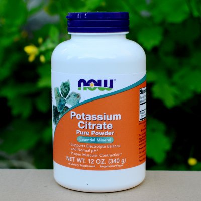 NOW Foods NOW Potassium Citrate draslík jako citrát draselný Pure powder 340 g