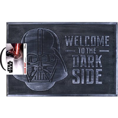 CurePink Gumová Star Wars Hvězdné války Welcome To The Dark Side (60 x 40 cm) šedá [GP85487] – Sleviste.cz