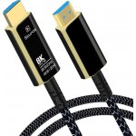 PremiumCord Ultra High Speed HDMI 2.1 optický fiber kabel 8K@60Hz,zlacené 10m - kphdm21t10 – Zboží Živě