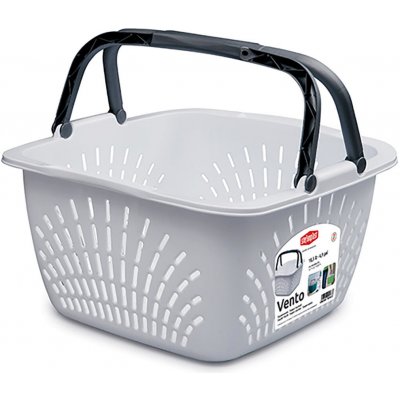 Košík VENTO 2 držadla 40x40x23cm PH BĂŤ,LIM,TYRK – Sleviste.cz