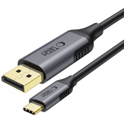 Tech-Protect ULTRABOOST TYPE-C NA DISPLAYPORT 1.4 8K 60HZ 180CM ČERNÝ 5906302321780 – Zboží Mobilmania