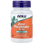 Now Foods Zinc Picolinate 50 mg 60 rostlinných kapslí – Hledejceny.cz