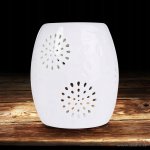 Dedra aroma lampa z keramiky kytka bílá 10 cm – Zboží Dáma