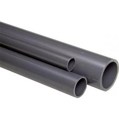 Vágner Pool PVC trubka, barva - šedá, 1 metr 125 / 4,8 mm