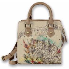 Bioworld kabelka s Hedvikou a Bradavicemi Harry Potter béžová