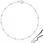 Šperky eshop Stříbrný náramek symetricky připevněné hladké kuličky G08.16 – Zboží Dáma