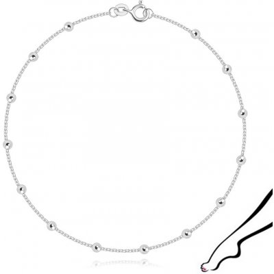 Šperky eshop Stříbrný náramek symetricky připevněné hladké kuličky G08.16 – Zboží Dáma