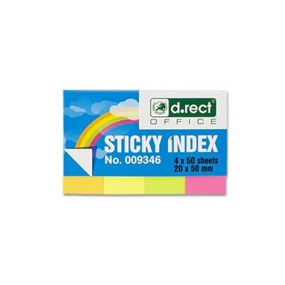 Samolepicí neonové záložky - 20 x 50 mm, 4 x 50 listů – Zboží Dáma