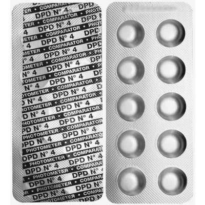 Sparkly POOL Náhradní tablety do testeru pro měření aktivního kyslíku O2 DPD No. 4 – Zbozi.Blesk.cz