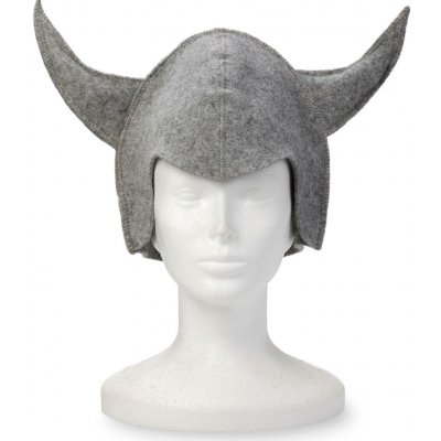 Wooline Čepice Viking s rohy šedá – Sleviste.cz