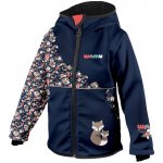 Wamu dětská softshellová bunda Lišky tmavě modrá – Sleviste.cz