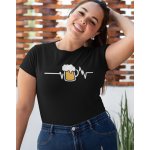 Dámské tričko s potiskem pivo zelená – Sleviste.cz