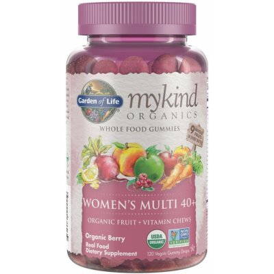 Garden of Life Mykind Organics Multivitamín Gummies Pro Ženy z organického ovoce 120 vegan bonbonů – Zboží Mobilmania