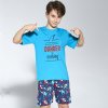 Dětské pyžamo a košilka Cornette Young Boy 790/94 Danger tyrkysové