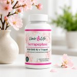 Linie4Life Serrapeptase 500 000 IU proteolytický enzym 60 kapslí – Hledejceny.cz